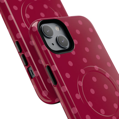 Berry Polka Dot MagSafe Case