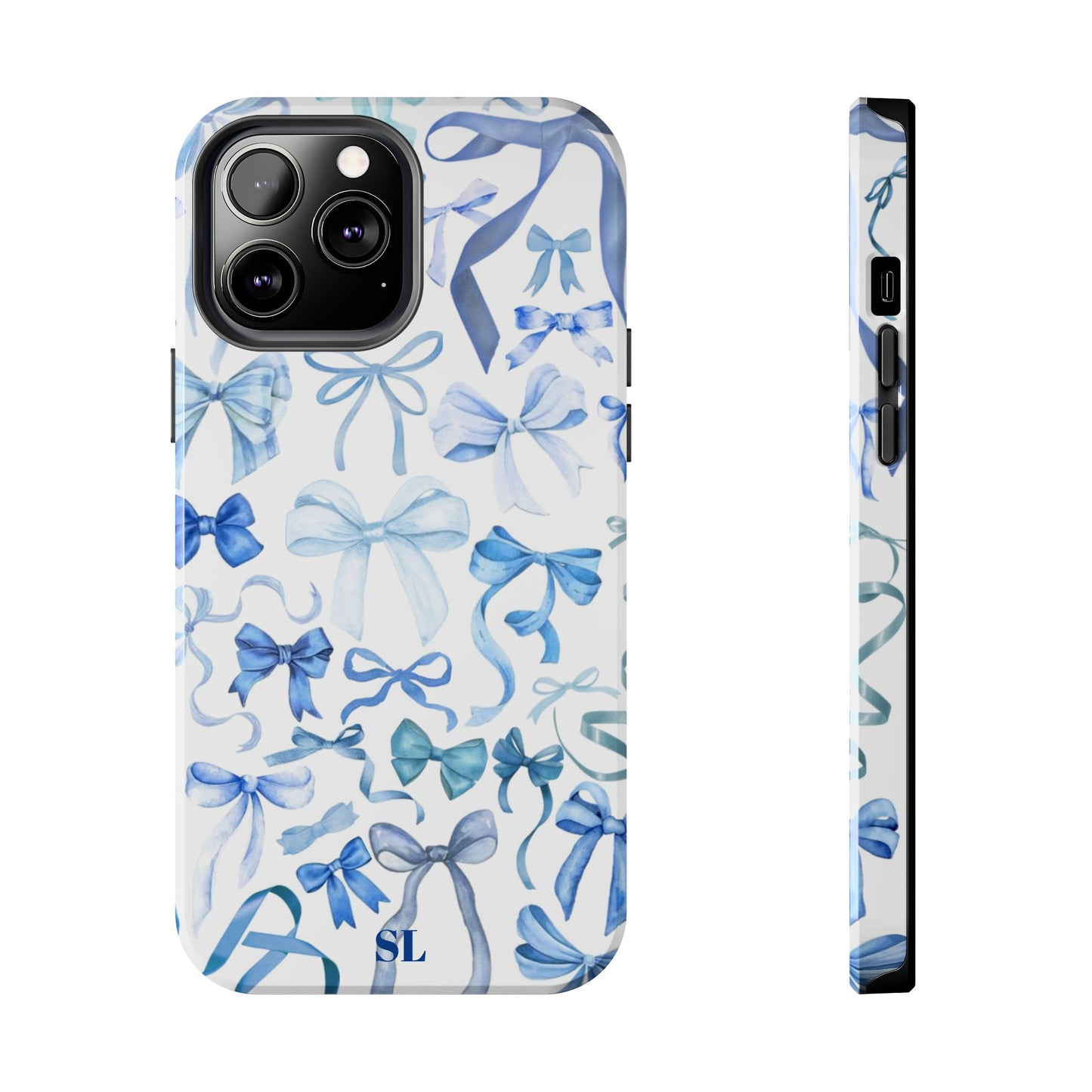 Blue Bows iPhone Case