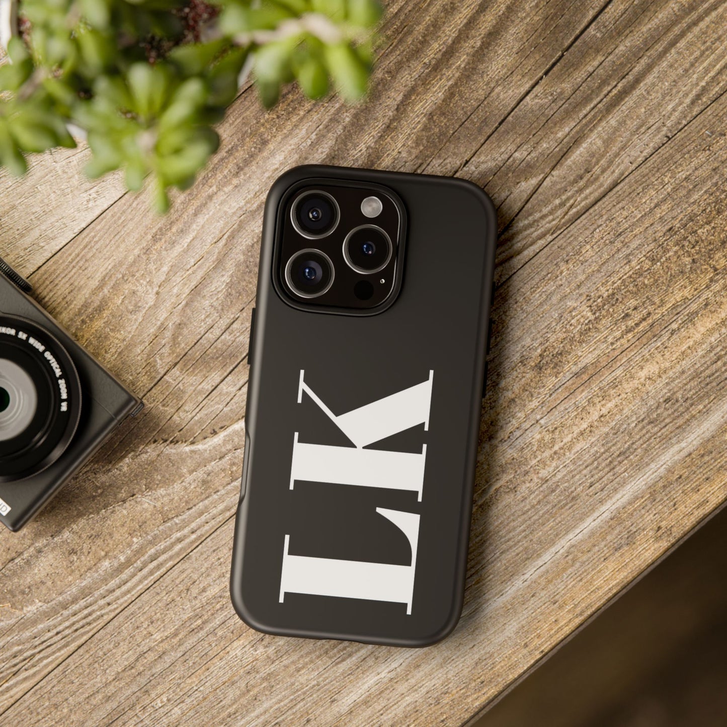 Ebony Custom Initial iPhone Case