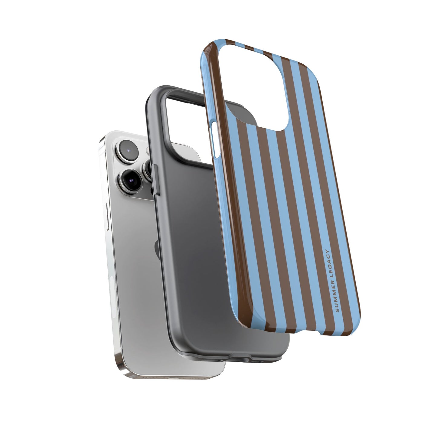 Mocha Stripe iPhone Case