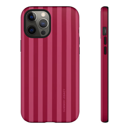 Berry Stripe iPhone Case