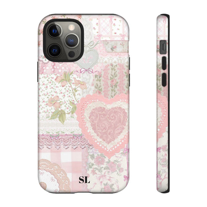 Blushing Floral Patchwork iPhone Case