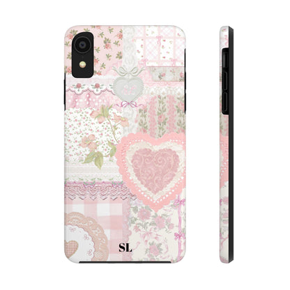 Blushing Floral Patchwork iPhone Case