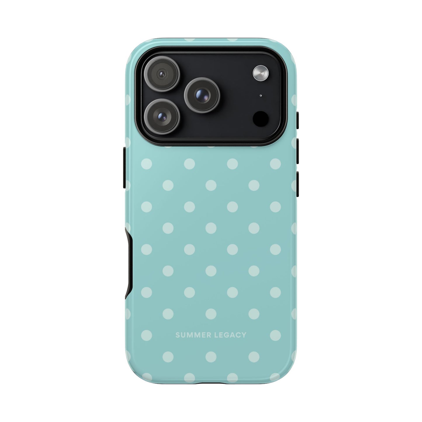 Teal Polka Dot iPhone Case