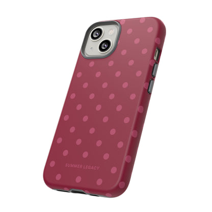 Berry Polka Dot iPhone Case