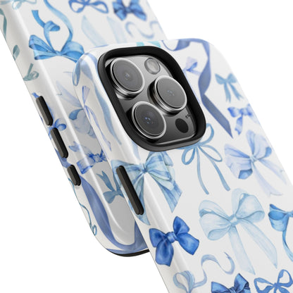 Blue Bows iPhone Case