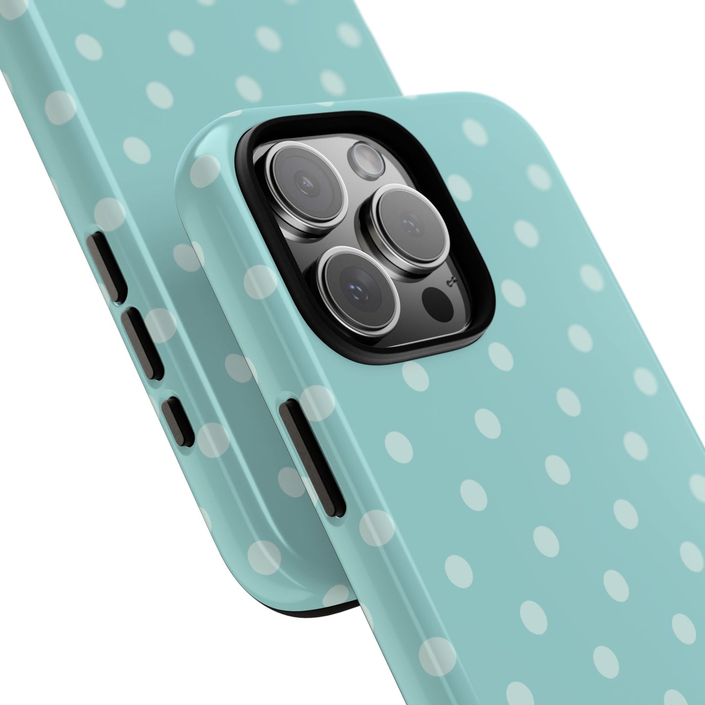 Teal Polka Dot iPhone Case