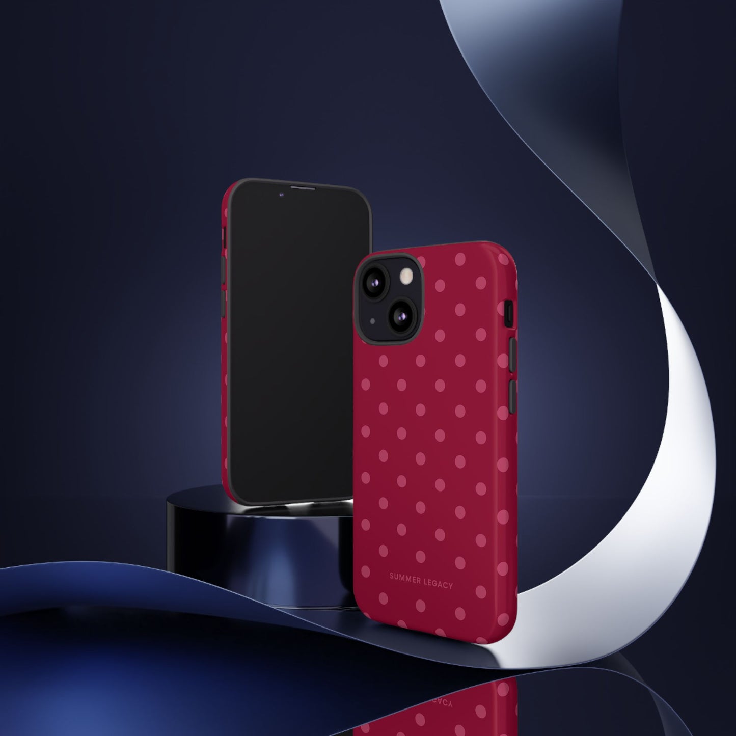 Berry Polka Dot iPhone Case