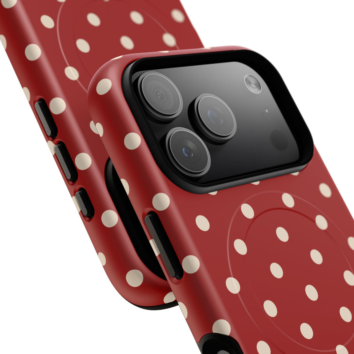 Crimson Polka Dot MagSafe Case