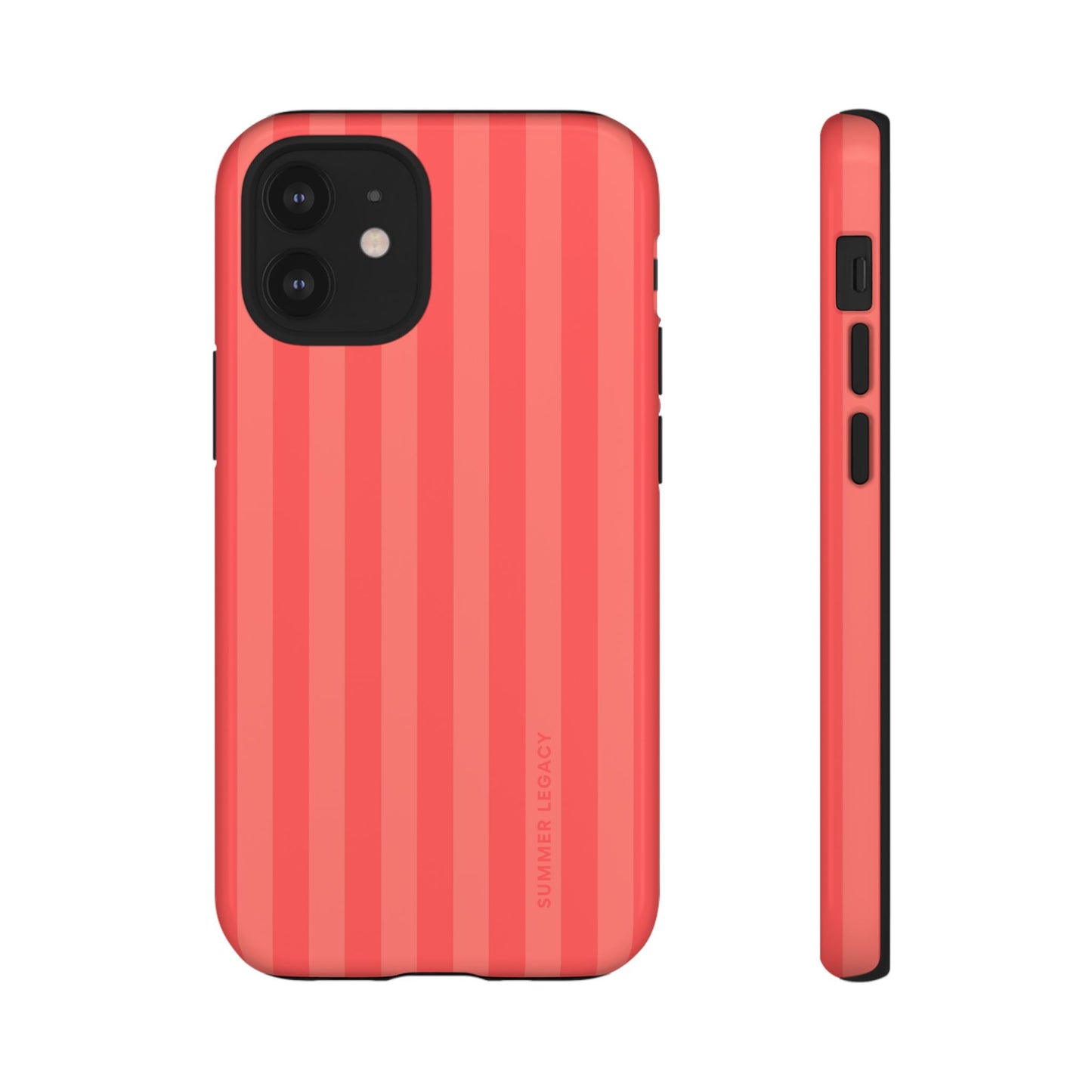 Coral Stripe iPhone Case