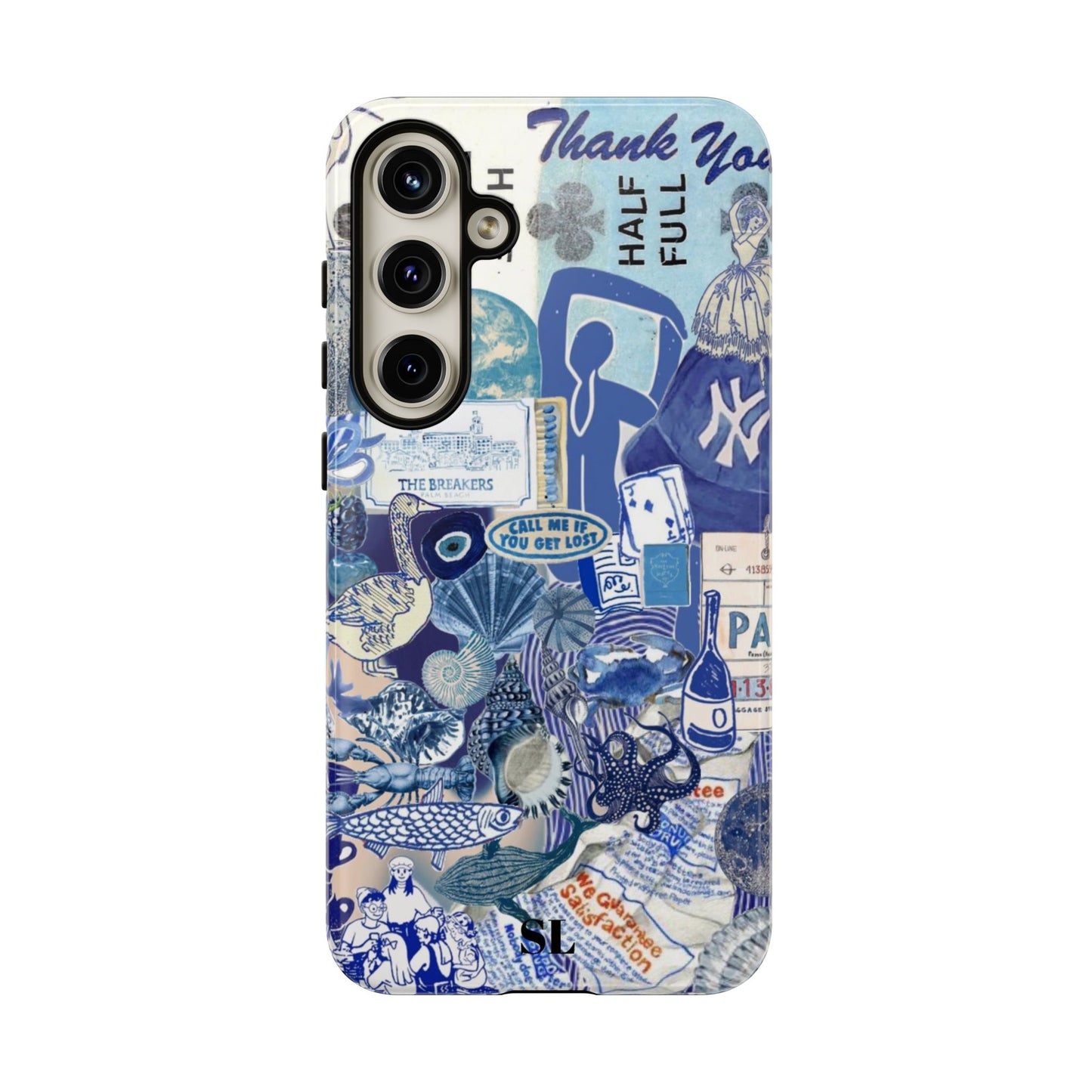 Blue Collage Samsung Case