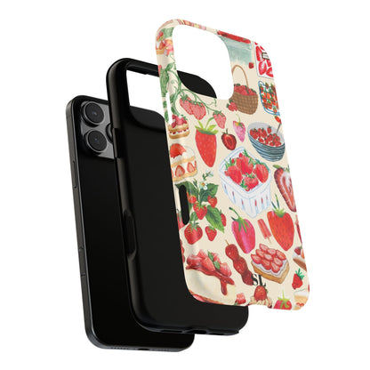 Strawberry Collage iPhone Case