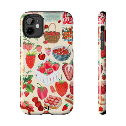 Strawberry Collage iPhone Case