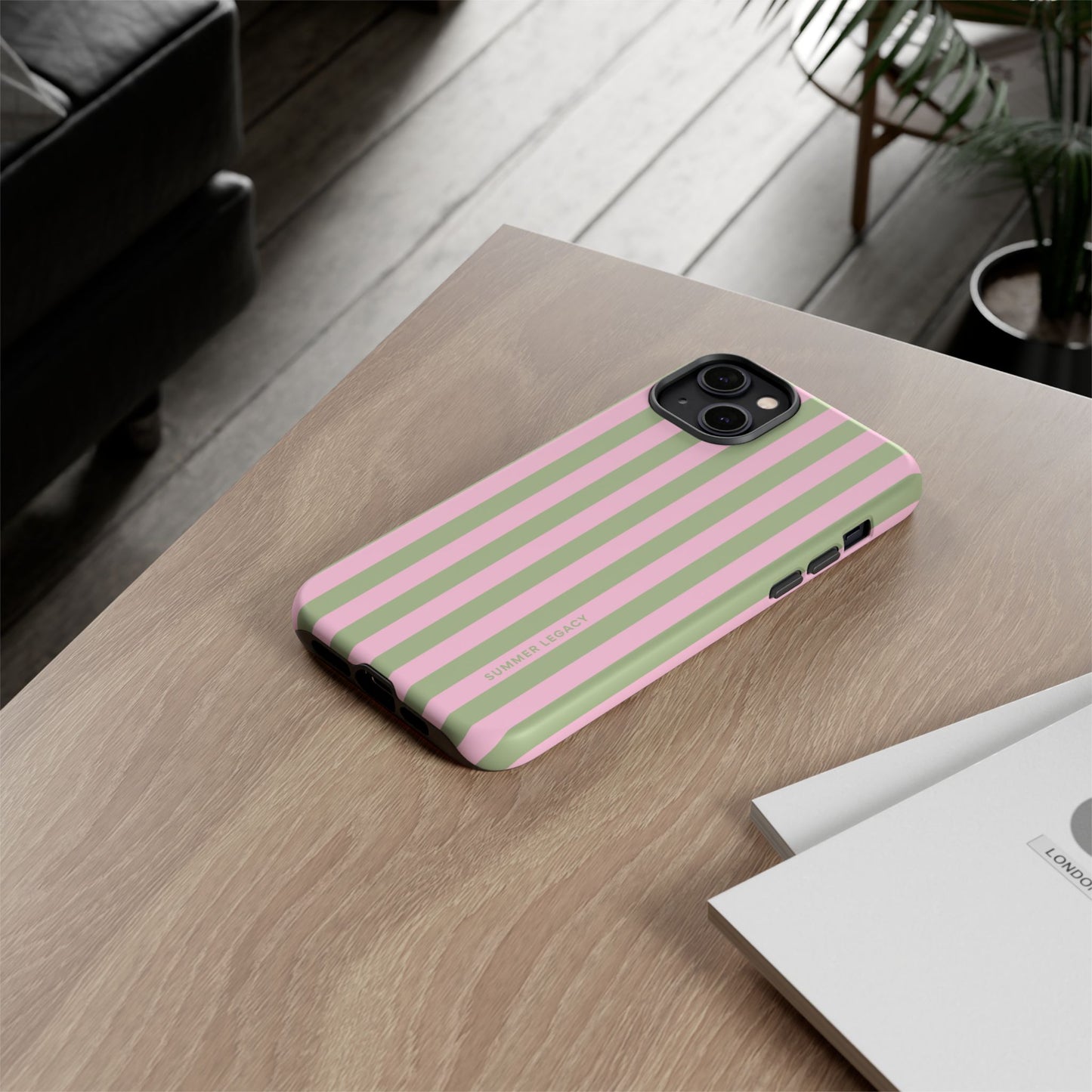 Guava Stripe iPhone Case