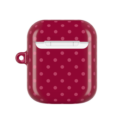 Berry Polka Dot AirPod Case