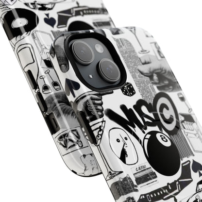 Black and White MagSafe Case