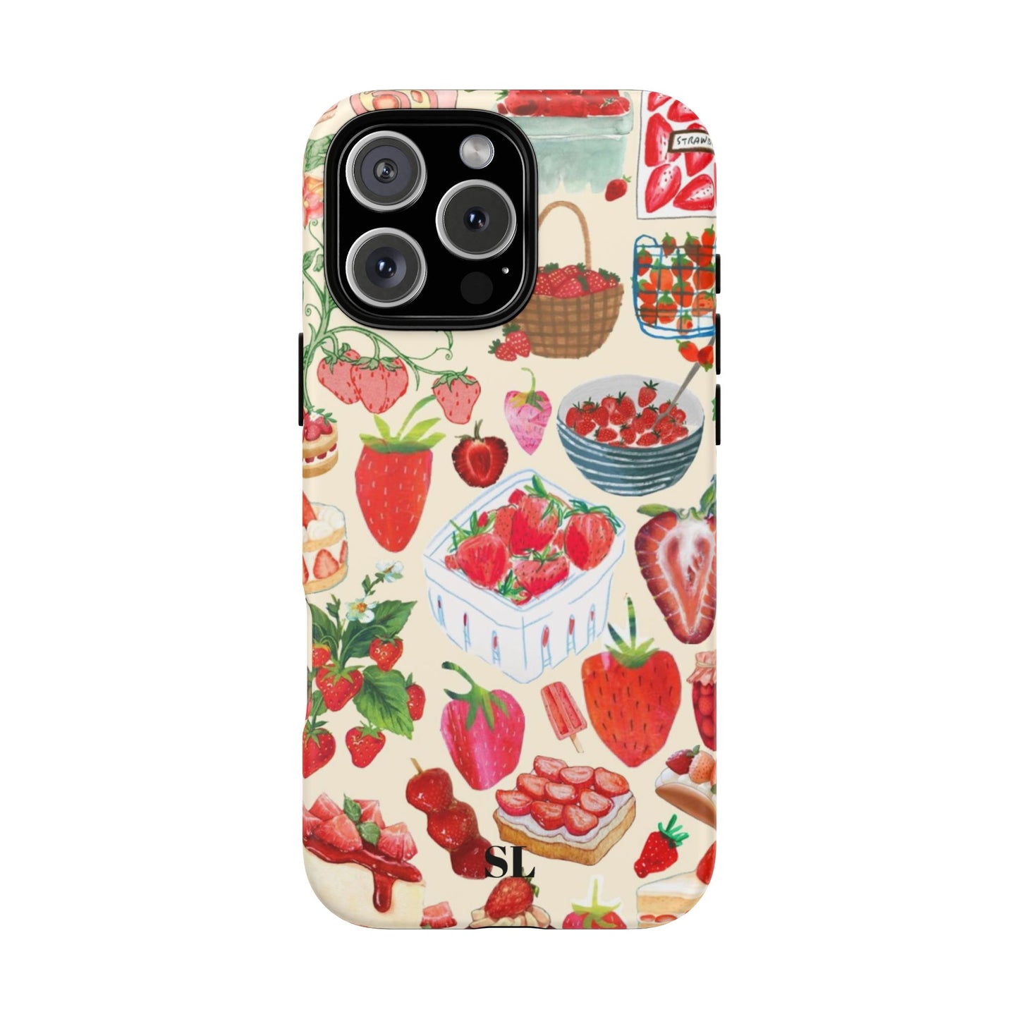 Strawberry Collage iPhone Case