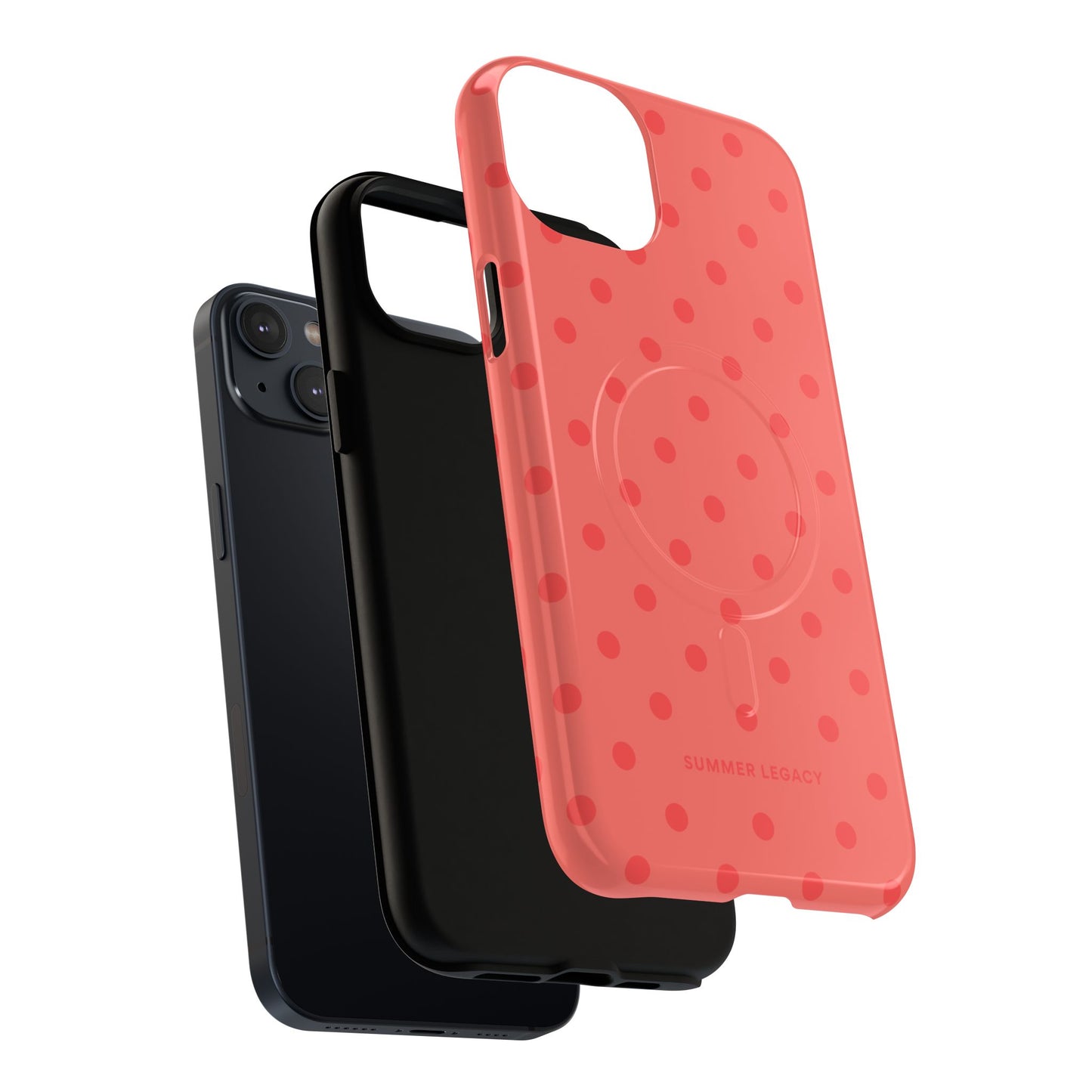Coral Polka Dot MagSafe Case