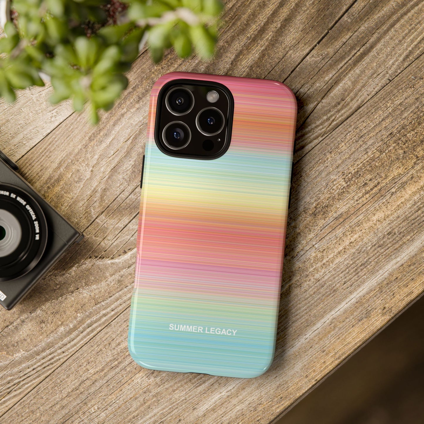 Sunrise Ombre Stripe iPhone Case
