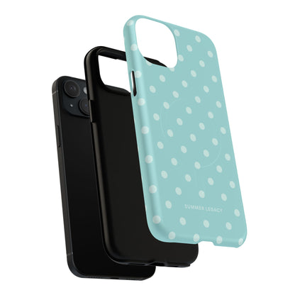 Teal Polka Dot MagSafe Case