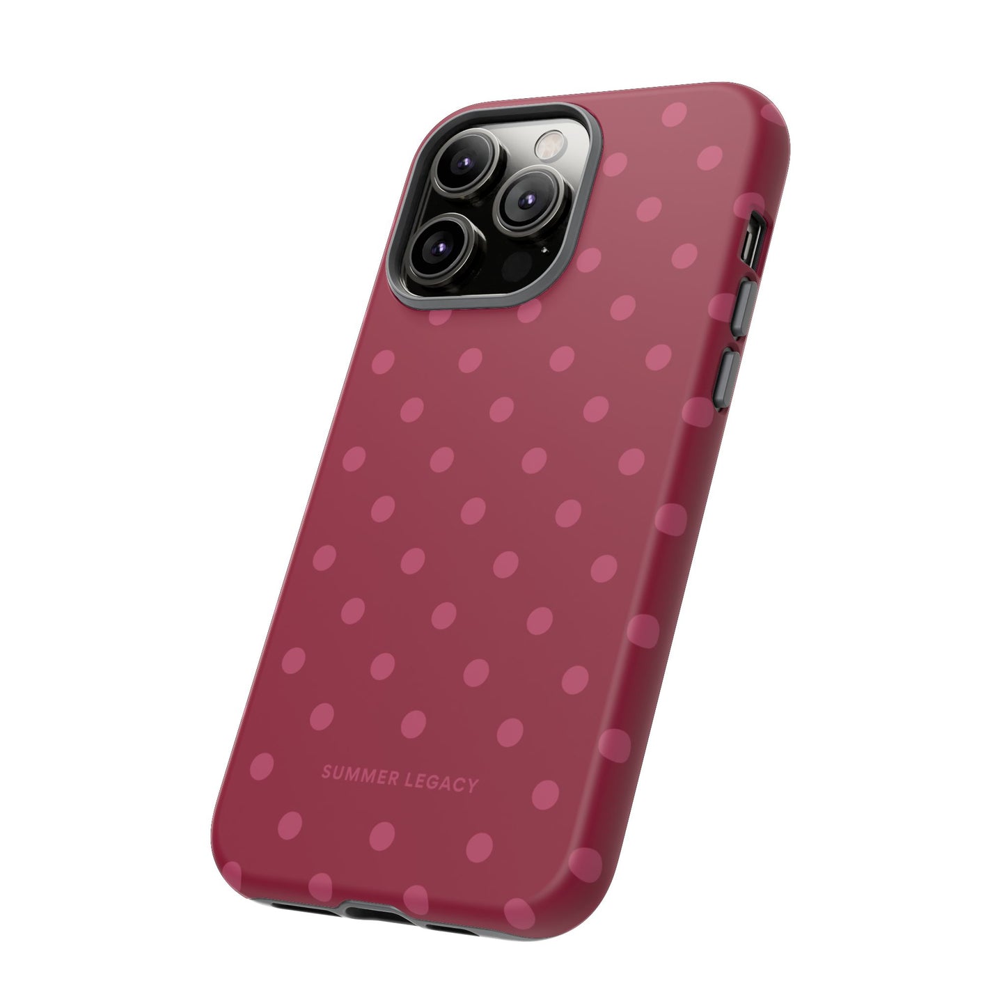 Berry Polka Dot iPhone Case