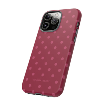 Berry Polka Dot iPhone Case