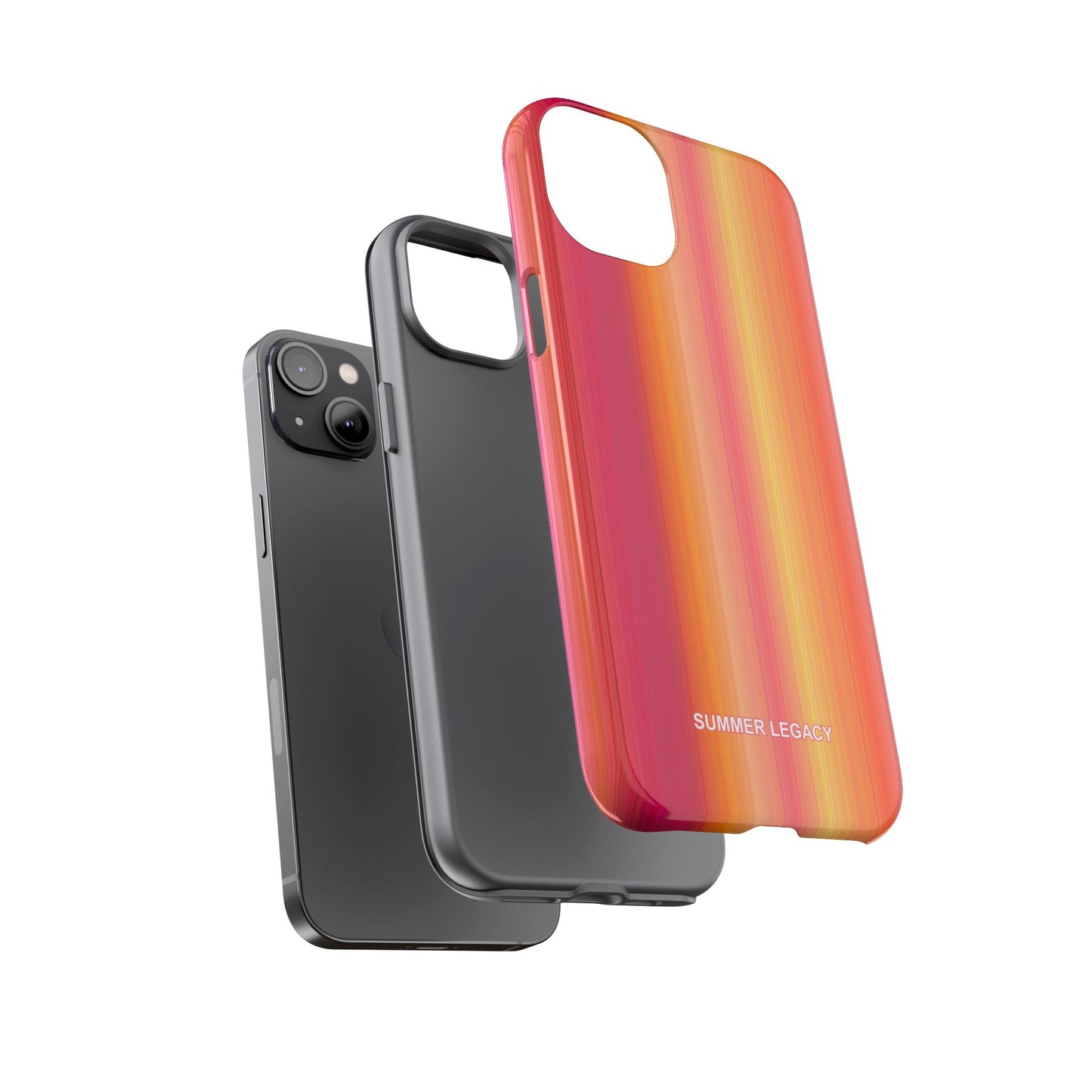 Amber Glow Ombre Stripe iPhone Case