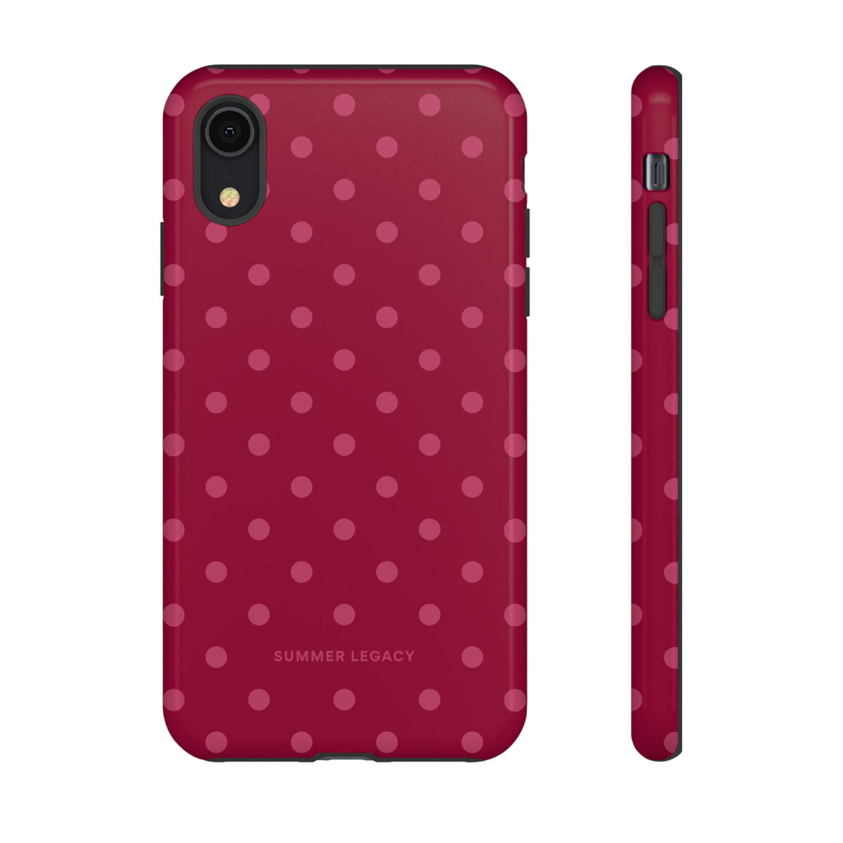 Berry Polka Dot iPhone Case