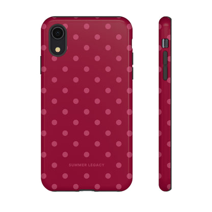 Berry Polka Dot iPhone Case
