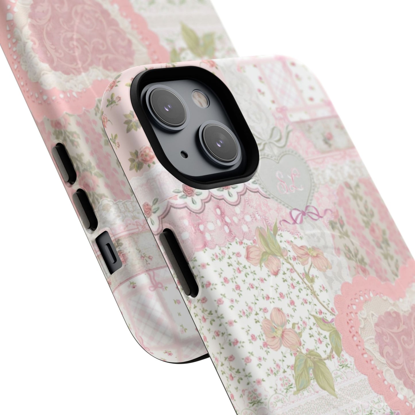 Blushing Floral Patchwork MagSafe Case