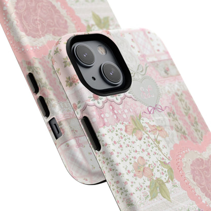 Blushing Floral Patchwork MagSafe Case