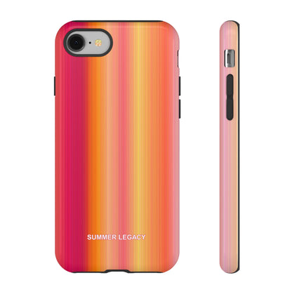 Amber Glow Ombre Stripe iPhone Case