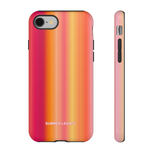 Amber Glow Ombre Stripe iPhone Case