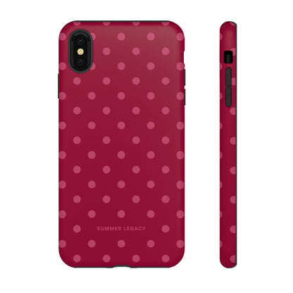 Berry Polka Dot iPhone Case