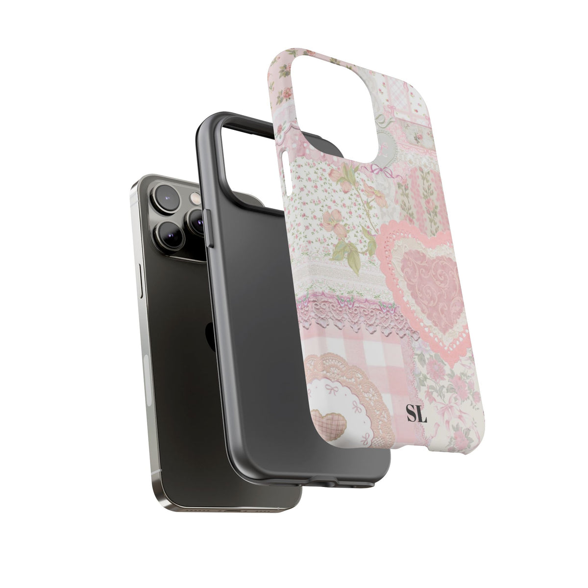 Blushing Floral Patchwork iPhone Case