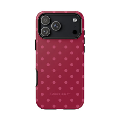 Berry Polka Dot iPhone Case