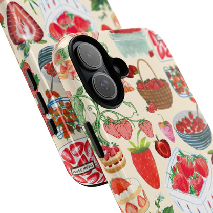 Strawberry Collage iPhone Case