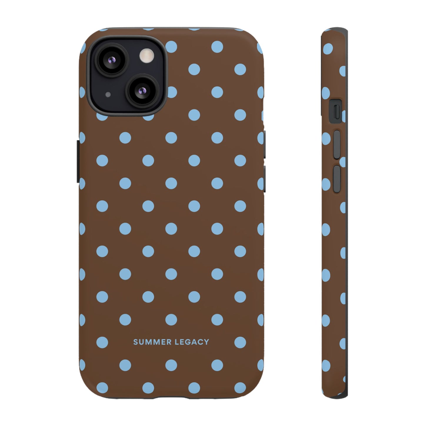 Mocha Polka Dot iPhone Case