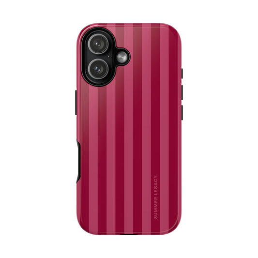 Berry Stripe iPhone Case