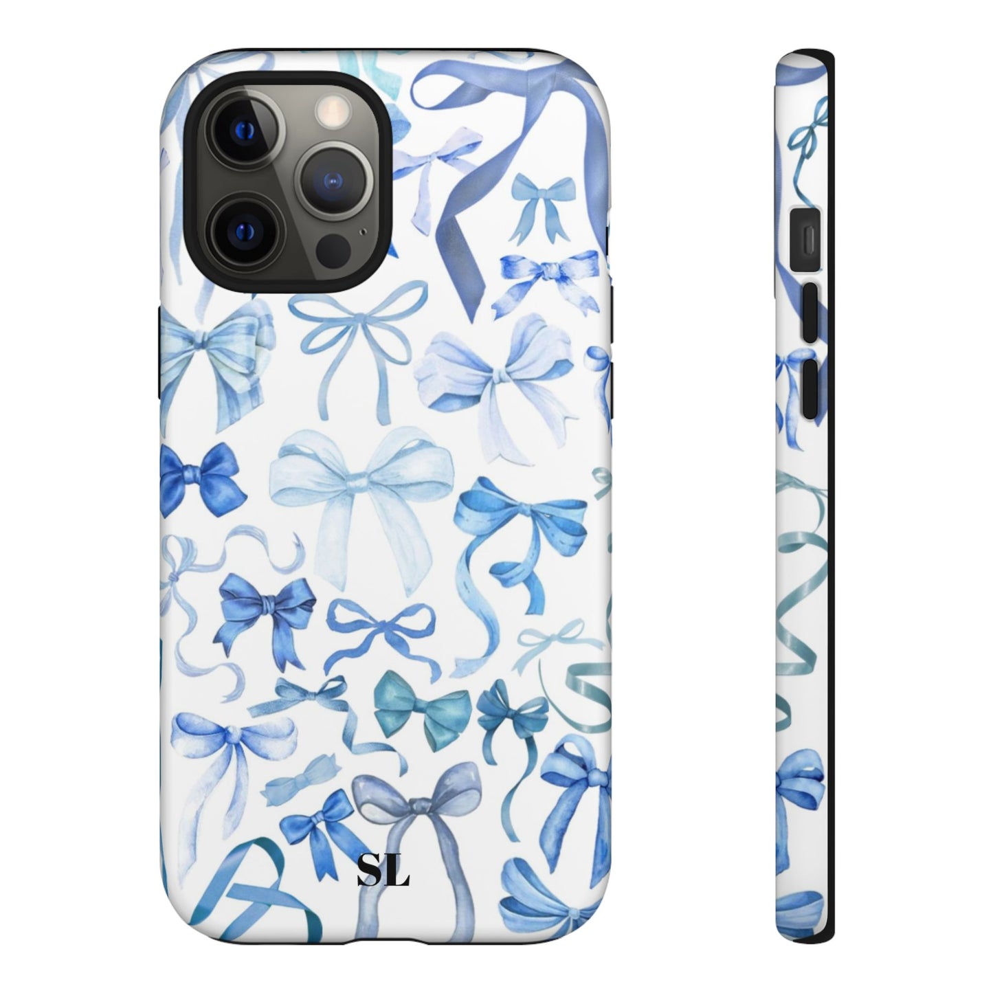 Blue Bows iPhone Case