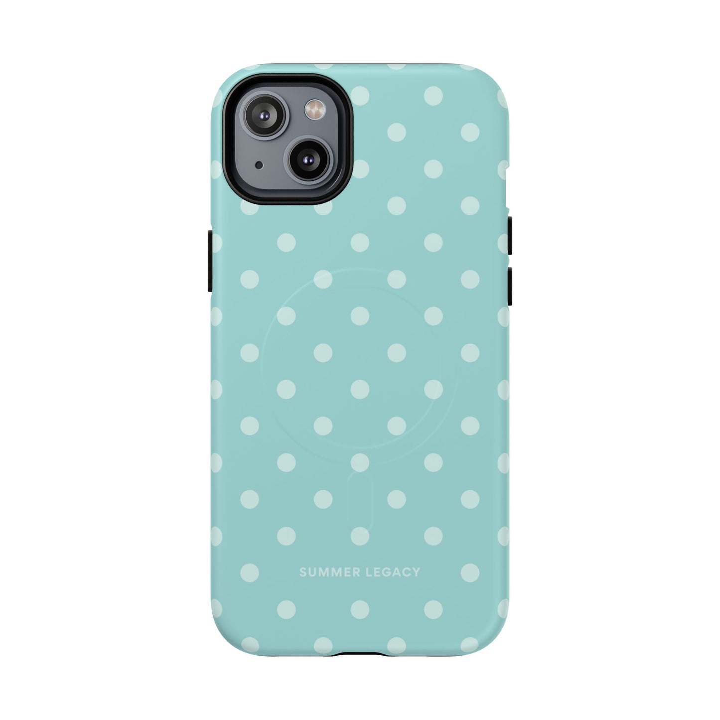 Teal Polka Dot MagSafe Case