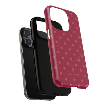 Berry Polka Dot MagSafe Case