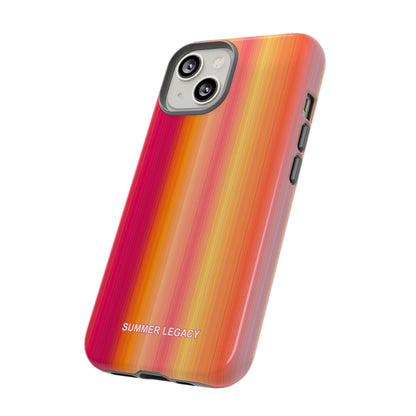 Amber Glow Ombre Stripe iPhone Case