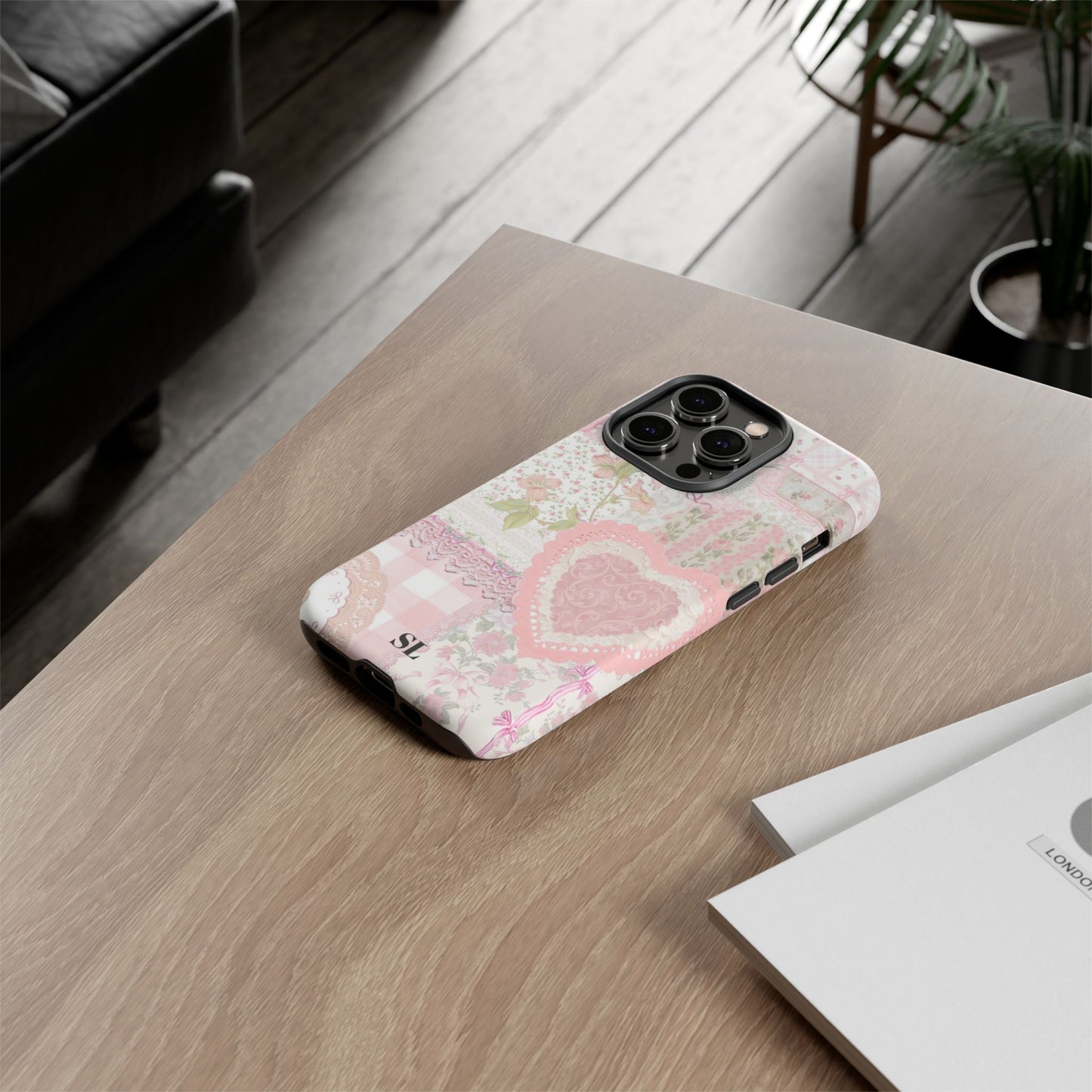 Blushing Floral Patchwork iPhone Case