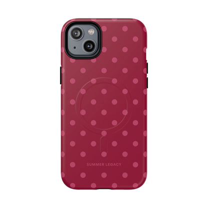 Berry Polka Dot MagSafe Case