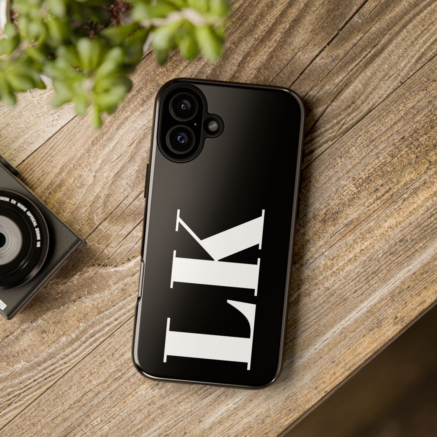 Ebony Custom Initial iPhone Case