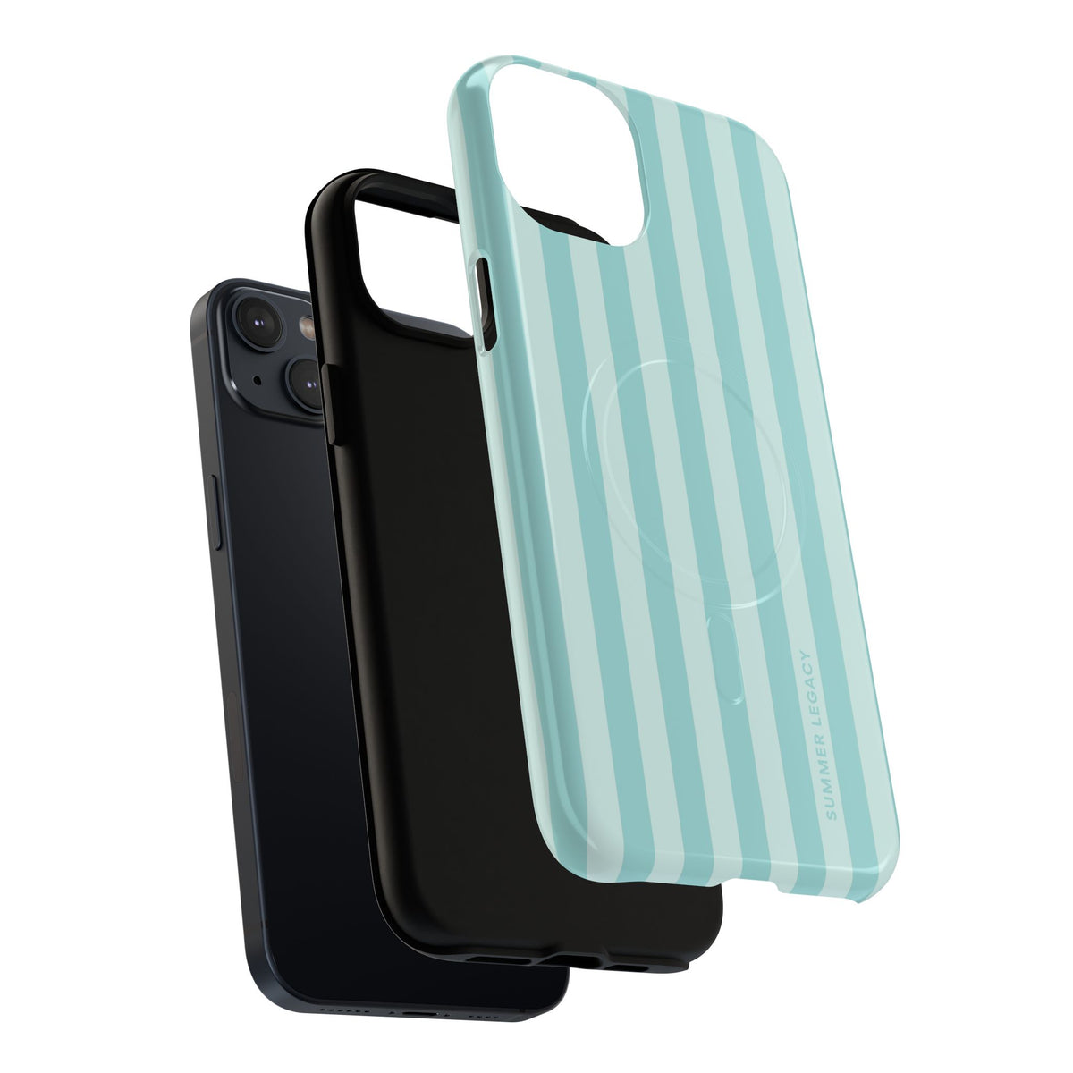 Teal Stripe MagSafe Case
