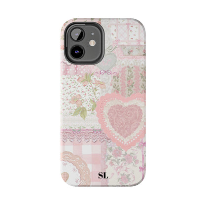 Blushing Floral Patchwork iPhone Case