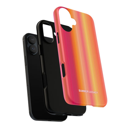 Amber Glow Ombre Stripe iPhone Case