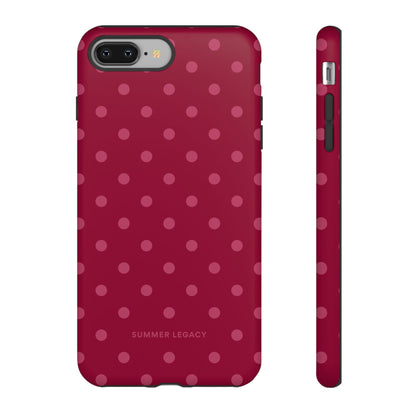 Berry Polka Dot iPhone Case